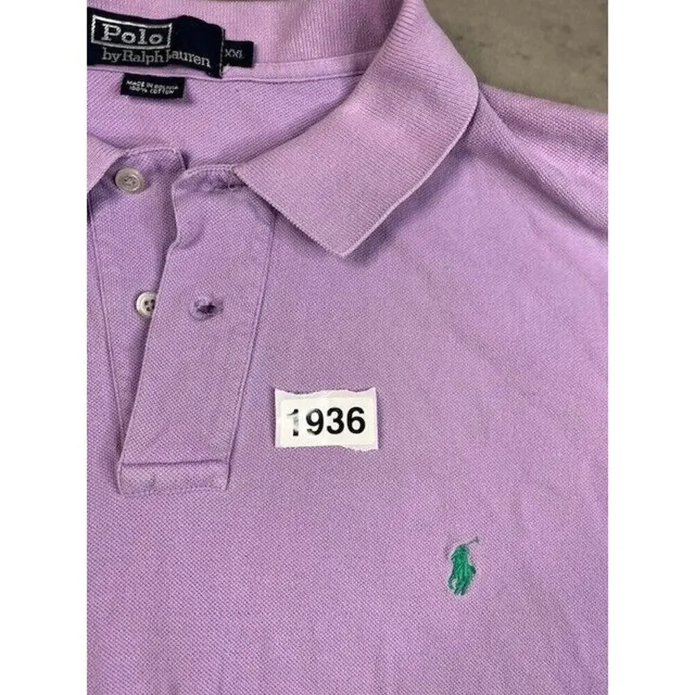 Polo Ralph Lauren Shirt Short Sleeve Purple Mens Size 2XL XXL‎